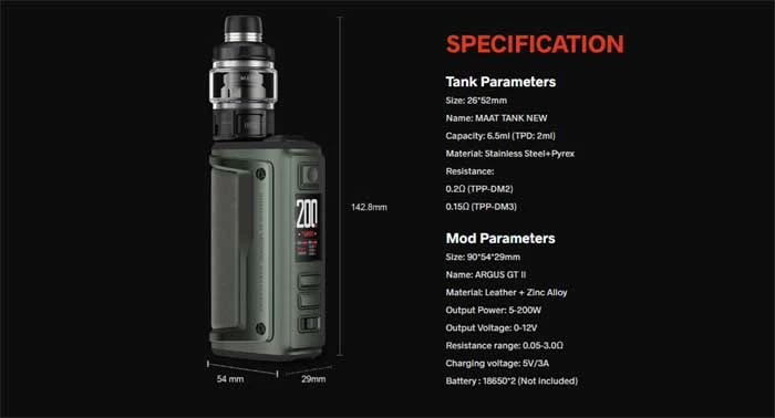 Argus GT Pod Kit 3 argus gt2 specs