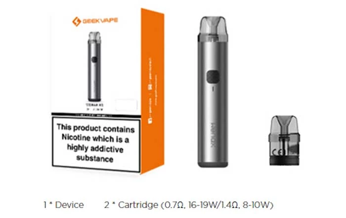 GEEKVAPE WENAX H1 19W POD 10 wenax h1 contents
