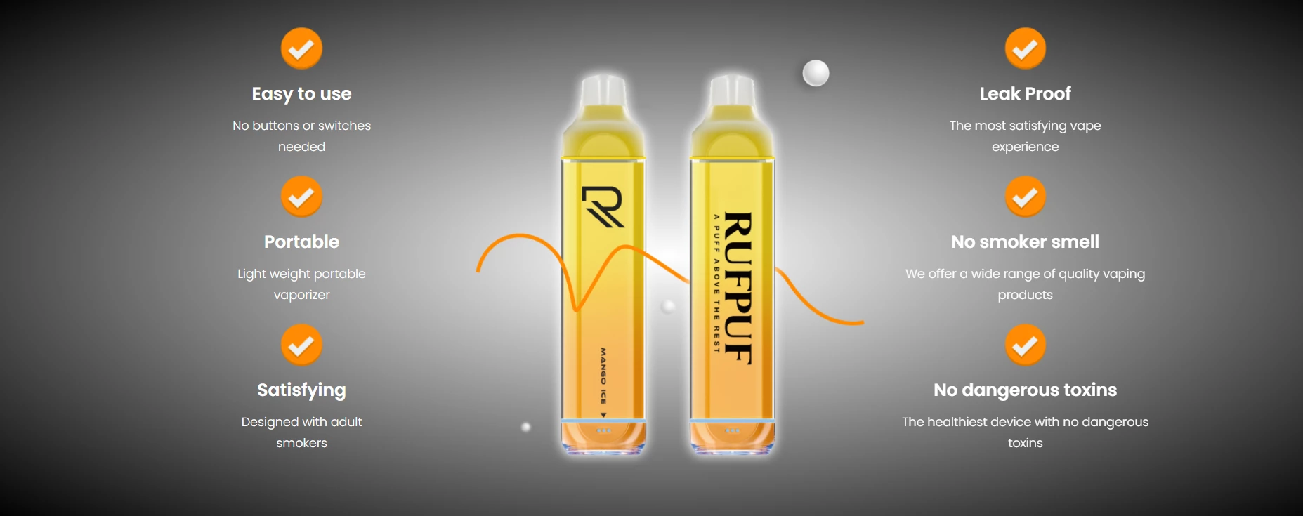 RUFPUF DISPOSABLE 7500 PUFFS 1 rufpuf disposable vape