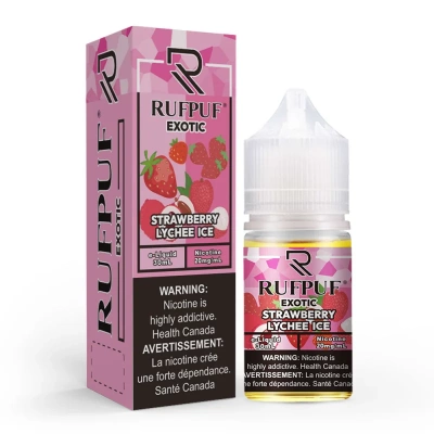 RufPuf Exotic Strawberry Lychee Ice Nic Salt 30ml