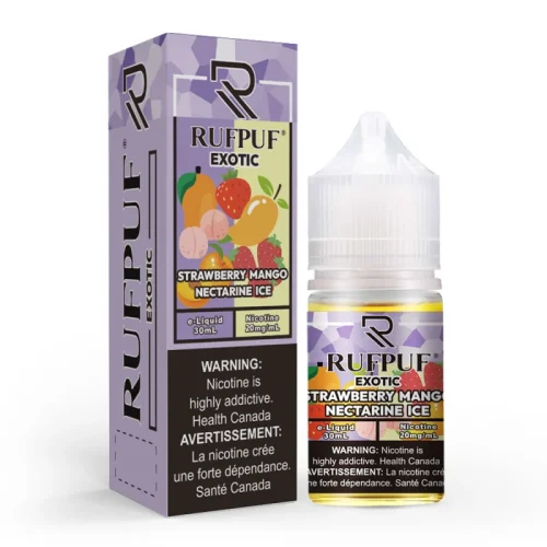 RufPuf Exotic Strawberry Mango Nectarine Ice Nic salt