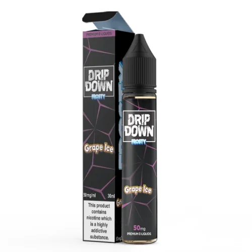 Drip down frosty grape ice 50mg box bottle 700x700 1