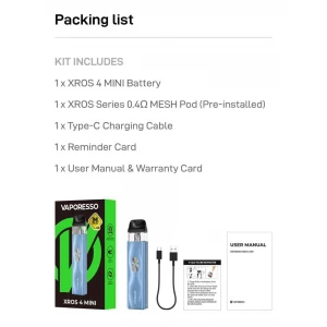 Vaporesso XROS 4 Mini Pod Kit 2 Vaporesso XROS 4 Mini Pod Kit Price in Pakistan