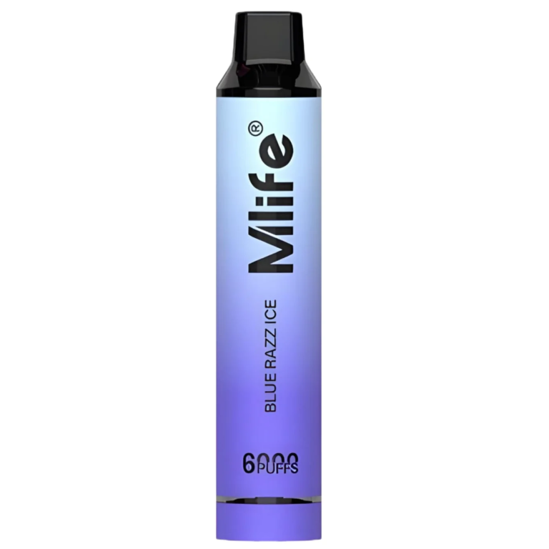 Mlife Disposable Vape - Refreshing Bluerazz Ice 50mg 6000 Puffs