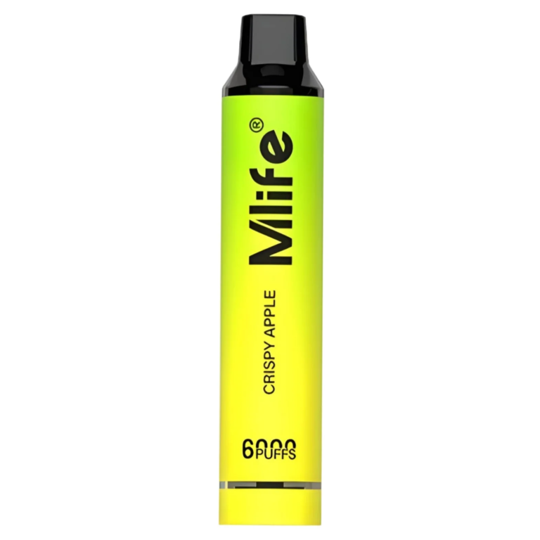 Mlife Disposable Vape - Refreshing Crispy Apple 50mg 6000 Puffs