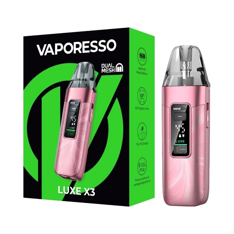 vaporesso-luxe-x3-sheer-pink- vaporesso luxe x3 sheer pink